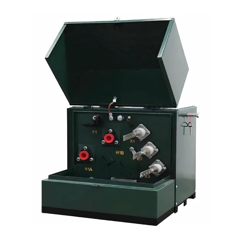 Еднофазен трансформатор монтиран на подлога