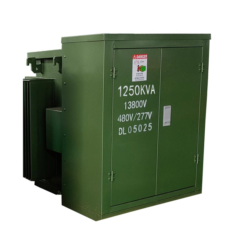 Трифазен трансформатор монтиран на подлога